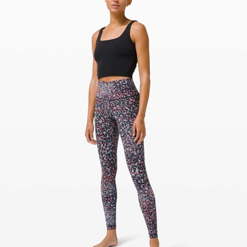 lululemon athletica Black Multicolor High-Rise Leggings